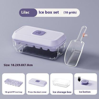 One-Click Ice Tray & Storage Box | Includes Free Ice Scoop - 50% OFF + Free Shipping