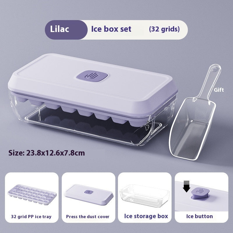 One-Click Ice Tray & Storage Box | Includes Free Ice Scoop - 50% OFF + Free Shipping
