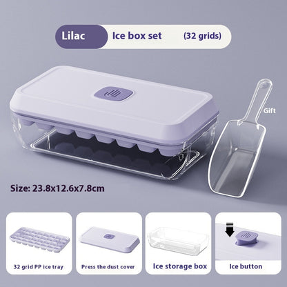 One-Click Ice Tray & Storage Box | Includes Free Ice Scoop - 50% OFF + Free Shipping