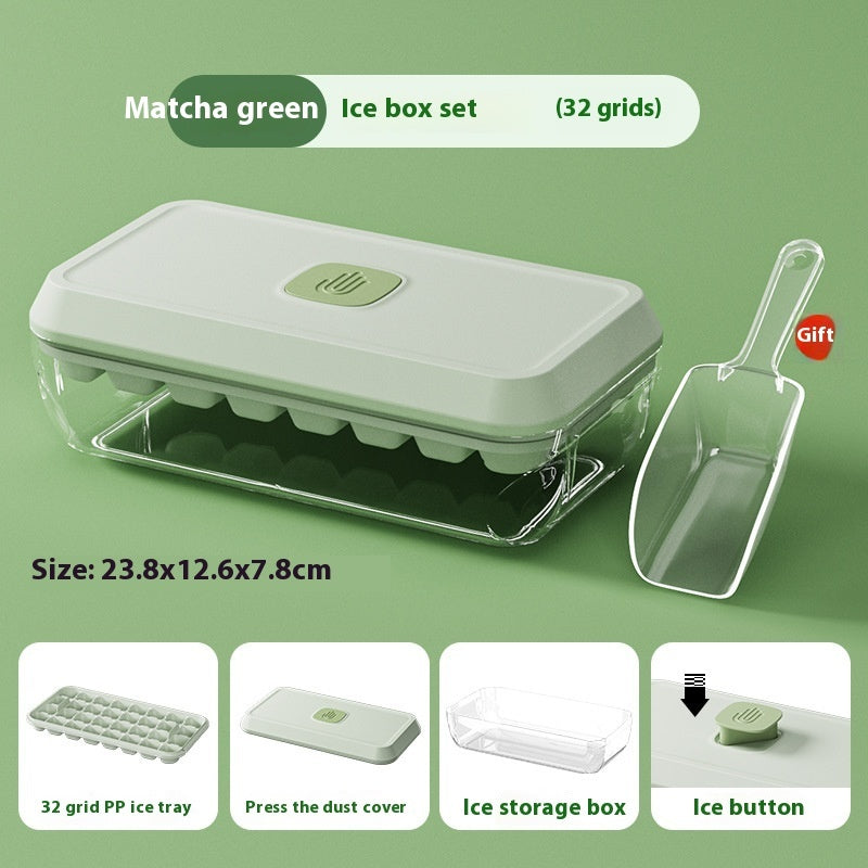 One-Click Ice Tray & Storage Box | Includes Free Ice Scoop - 50% OFF + Free Shipping