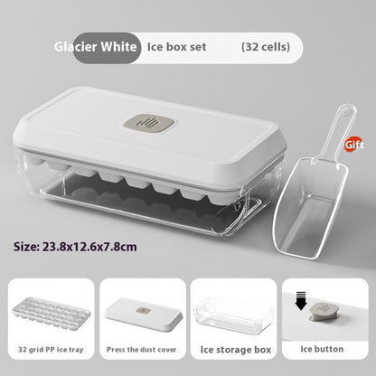 One-Click Ice Tray & Storage Box | Includes Free Ice Scoop - 50% OFF + Free Shipping