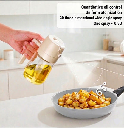 2-in-1 Glass Oil Sprayer & Pourer | Leak-Proof, BPA-Free - 50%o OFF + Free Shipping