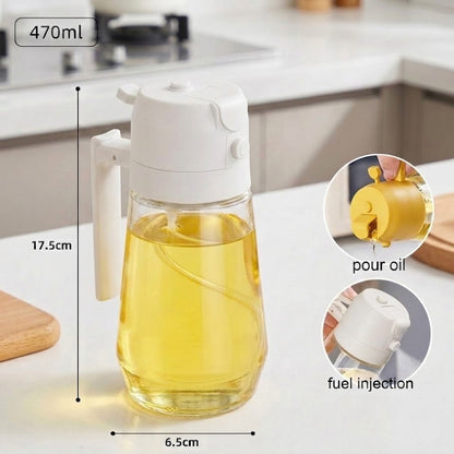 2-in-1 Glass Oil Sprayer & Pourer | Leak-Proof, BPA-Free - 50%o OFF + Free Shipping