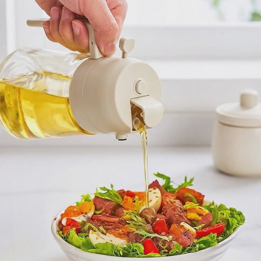 2-in-1 Glass Oil Sprayer & Pourer | Leak-Proof, BPA-Free - 50%o OFF + Free Shipping